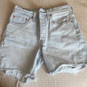 Levi Wash Denim Cutoff Shorts